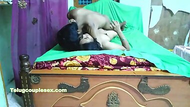 Telugu Couple Homemade Sex Fucking for Cash