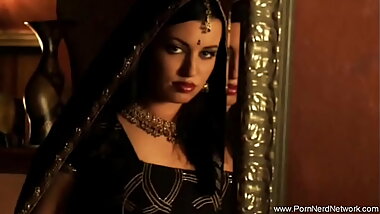 Horny Brunette Girl From India Playing With Her Perfect Body