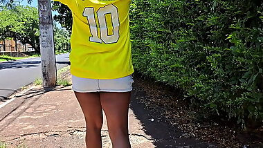 te minha mulher brigo comigo o brasil perdeu ai fui foder comer o cu da baba no mato