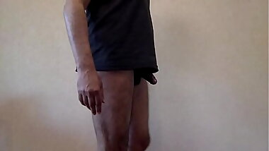 my half-nude workout